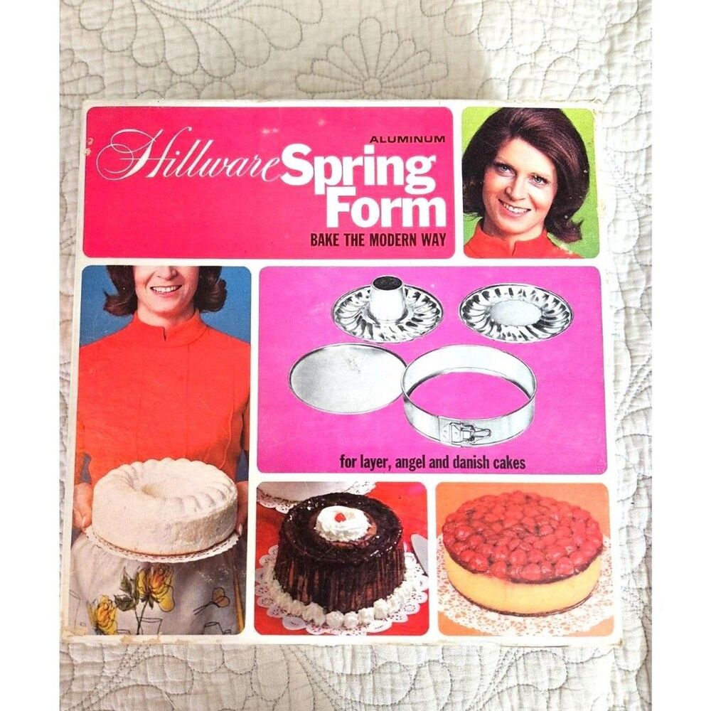 Vintage Spring Form aluminum 4 piece cake pan set 1970s